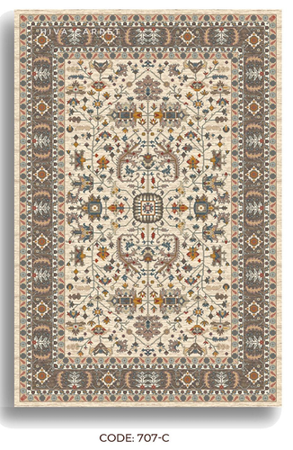 فرش هیوا کلکسیون موکا کد 707-C