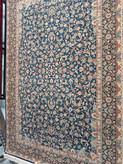 فرش ستاره کویر یزد کد A-21-1189 کلکسیون هزار و یک شب زمینه آبی کاربنی